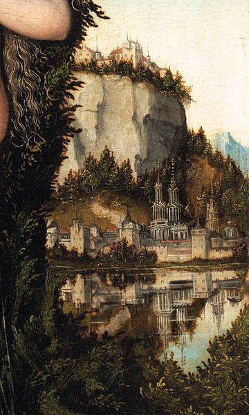 Lucas Cranach Venus Standing in a Landscape oil painting image